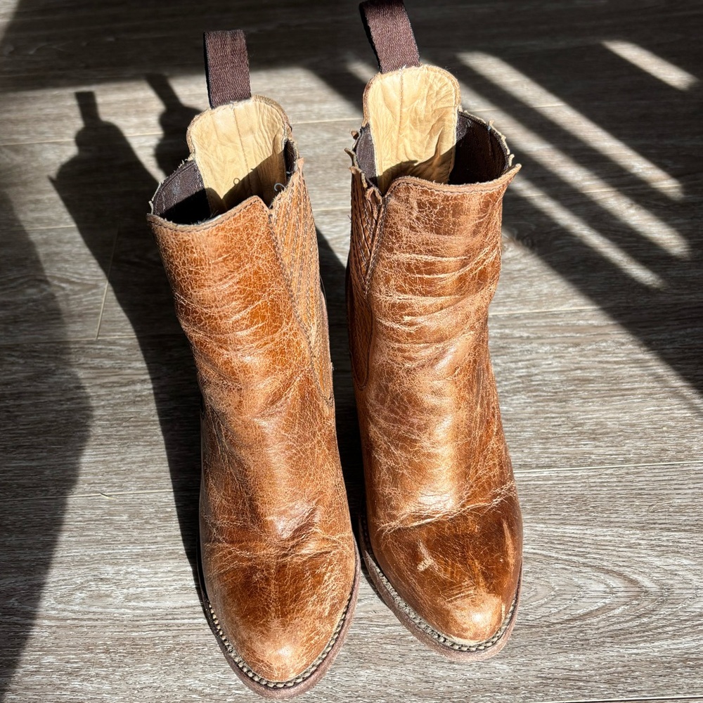 Women’s Brown Bedstu Leather Boots